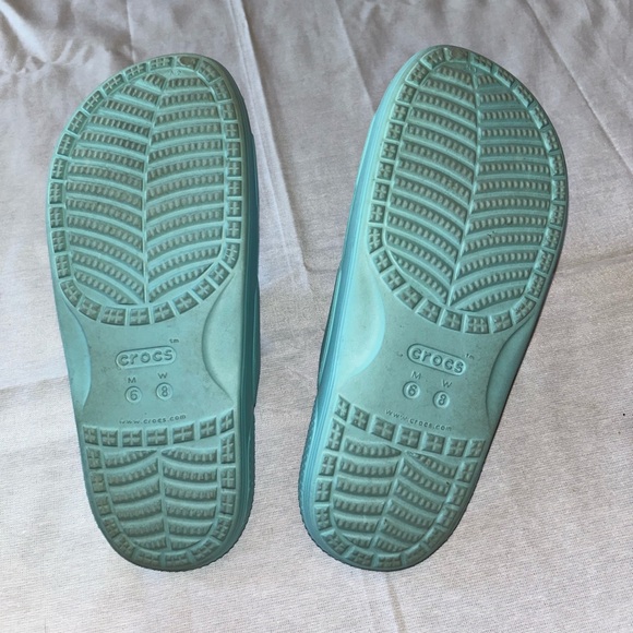 Blue crocs Slides size M6 W8 - Picture 5 of 5